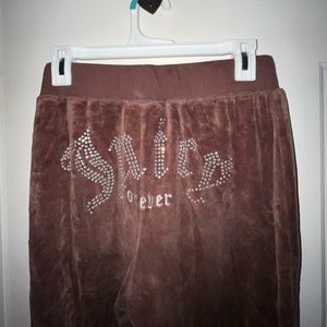 Juicy Couture x Forever velvet pants.